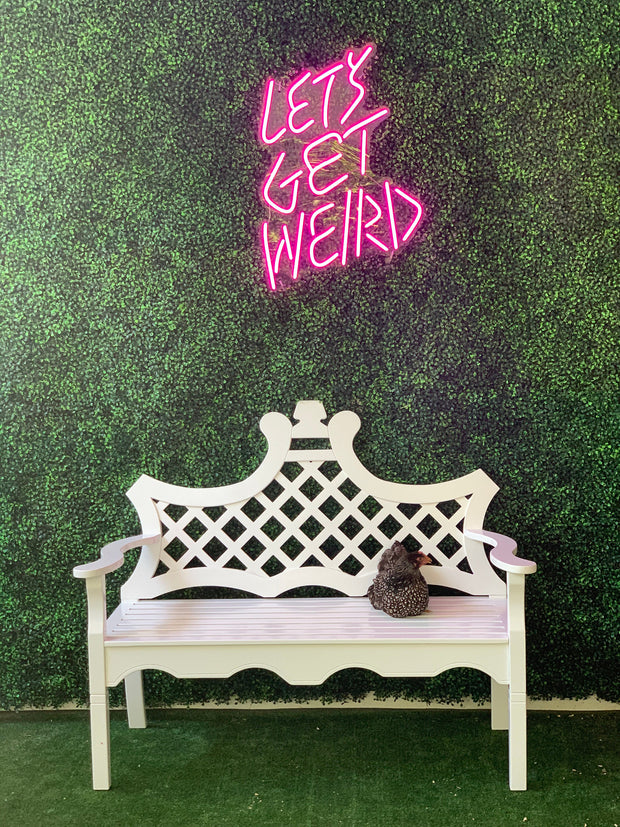 LETS GET WEIRD Neon LED Sign