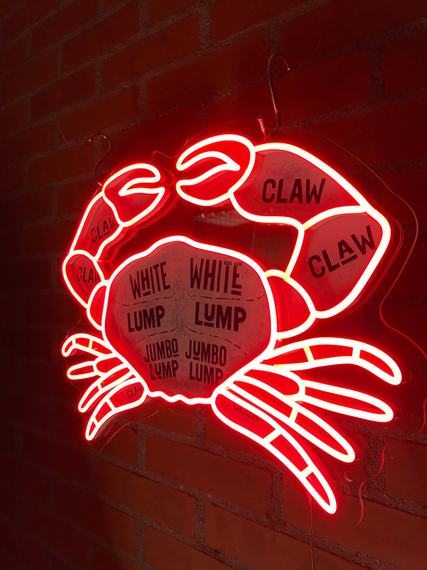 Crab Neon LED Sign