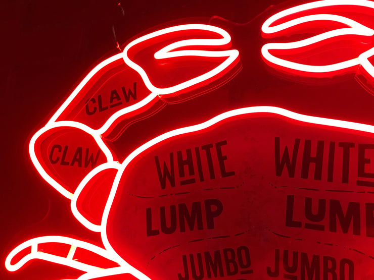 Crab Neon LED Sign