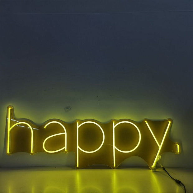 Happy Neon LED Sign