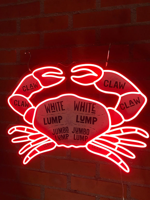 Crab Neon LED Sign