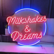 Milkshakes & Dreams Neon Led Sign