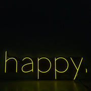 Happy Neon LED Sign