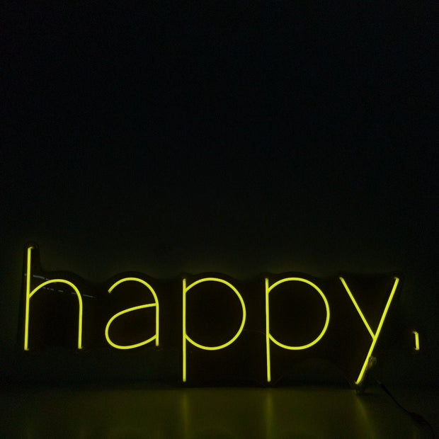 Happy Neon LED Sign