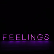 Feelings Sign Neon Light,  Feelings Sign Wall Neon Light, LED Neon Light Sign, Feelings Lover Room Neon Sign Wall Décor