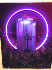 Limited Edition The Telephone Box By Damongraphics Ft van Goghsky Neon Led Sign