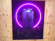 Limited Edition The Telephone Box By Damongraphics Ft van Goghsky Neon Led Sign