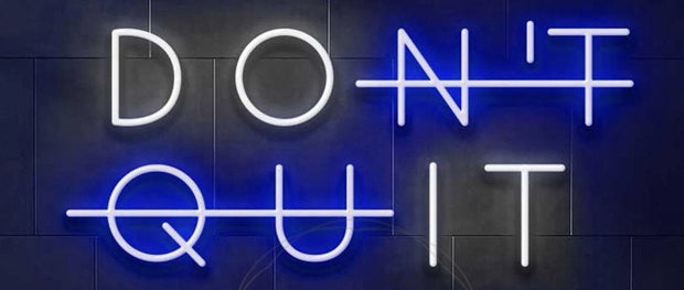 Don't Quit  Sign Neon Light, Don't Quit Sign Wall Neon Light, LED Neon Light Sign, Don't Quit GymLover Room Neon Sign Wall Décor