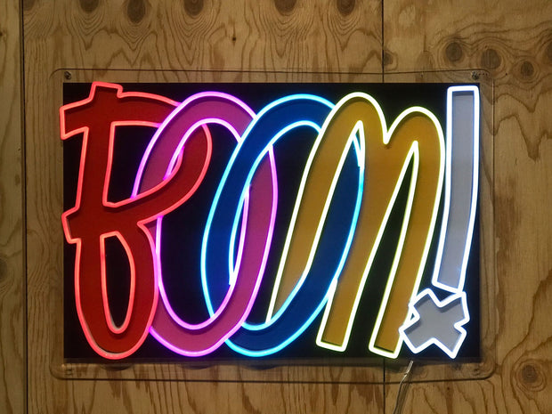 Boom! Sign Neon Light,  Boom! Neon LED Sign