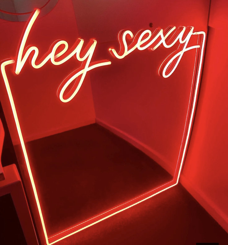 Hey Sexy Mirror Custom Mirror Neon LED Sign