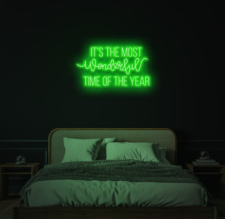 It's The Most Wonderfull Time Of The Year Neon LED Sign