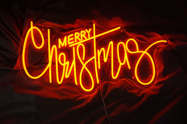 Merry Christmas Neon Light, Merry Christmas Sign LED Neon Light, Christmas Decoration Neon Lights, Home Office Xmas Neon Decoration