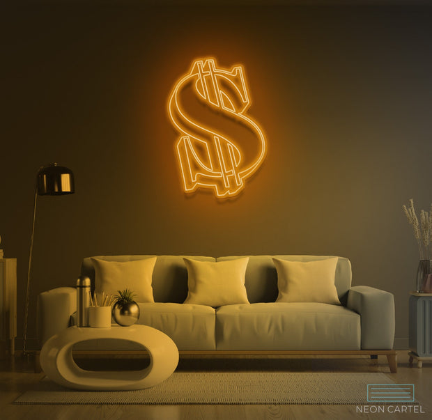 Dollar Neon LED Sign