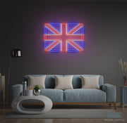 Union Jack UK Flag United Kingdom Neon LED Sign