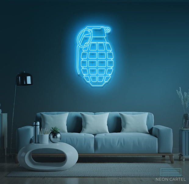 Grenade Neon LED Sign