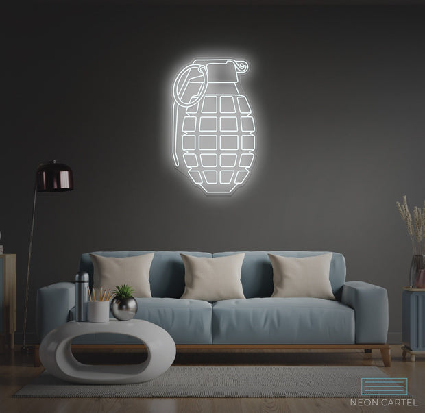 Grenade Neon LED Sign