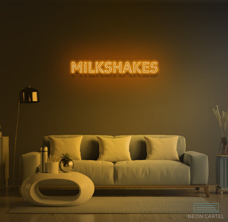 Milkshakes Neon LED Sign