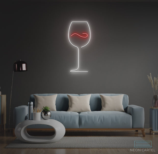 Wine Glas Neon LED Sign