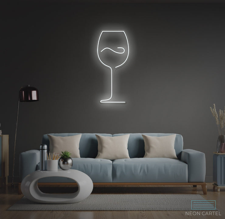 Wine Glas Neon LED Sign