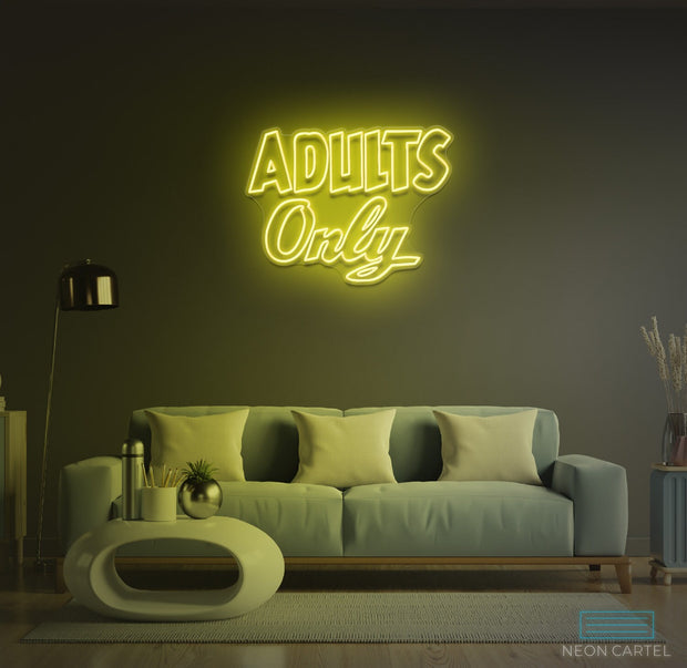 Adults Only Neon LED Sign