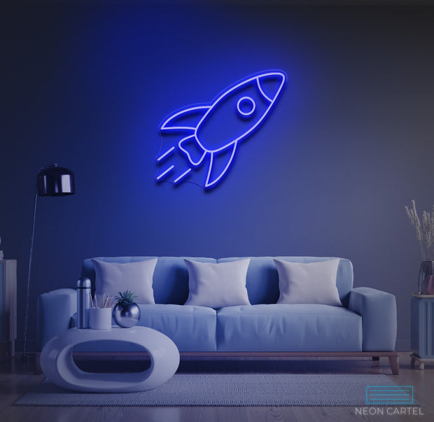 Rocket Neon LED Sign