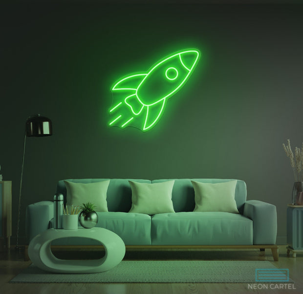 Rocket Neon LED Sign