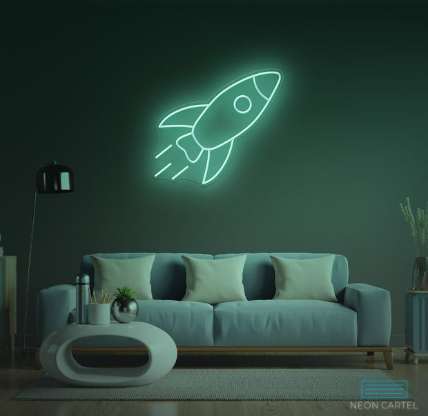 Rocket Neon LED Sign