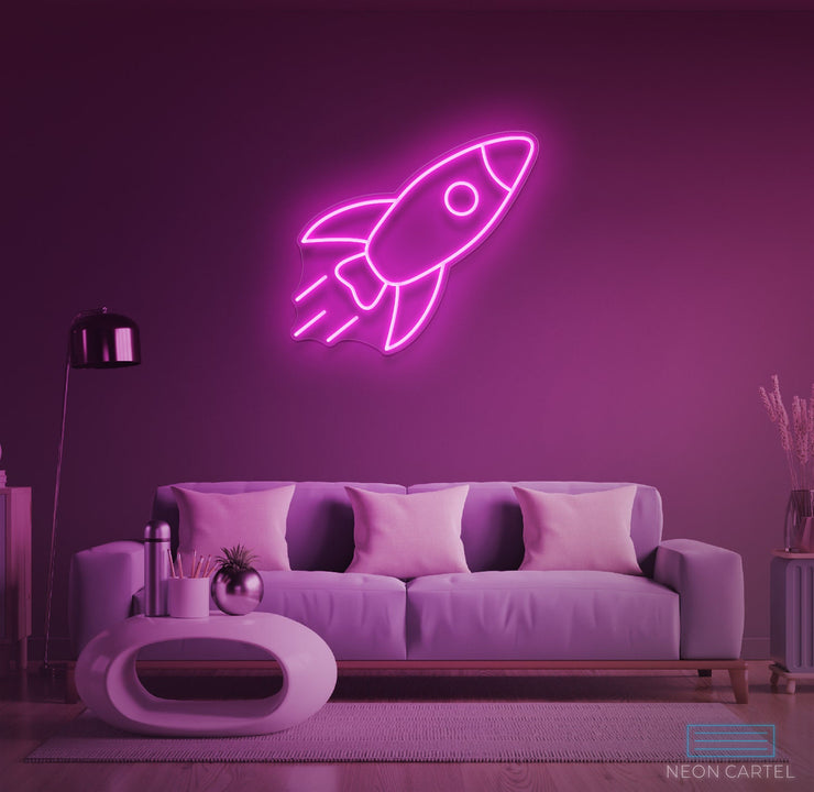 Rocket Neon LED Sign