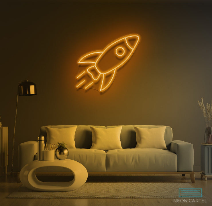 Rocket Neon LED Sign