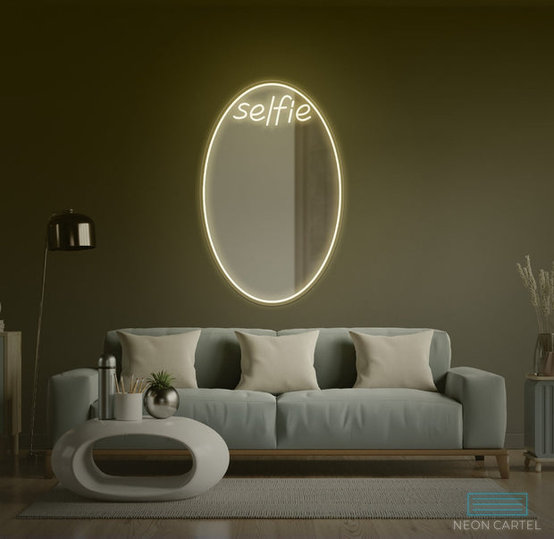 Selfie Mirror Neon LED Sign