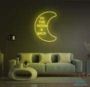 To The Moon And Back Neon LED Sign