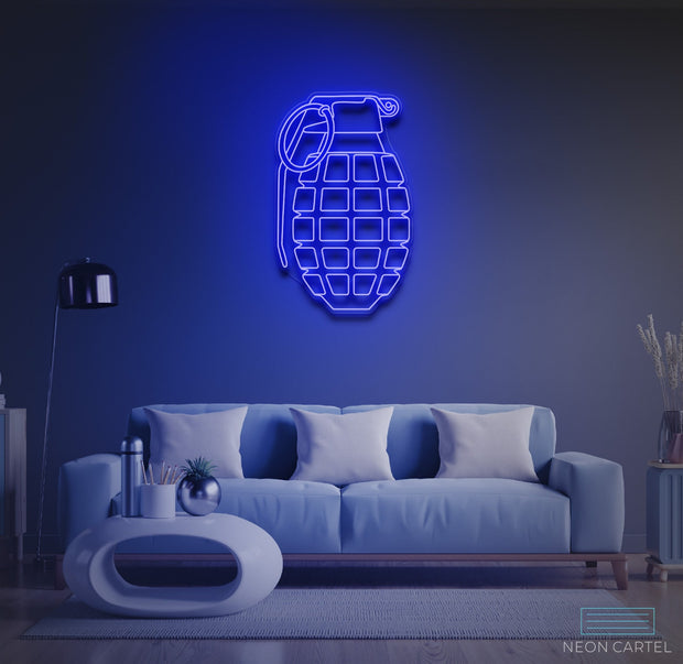 Grenade Neon LED Sign