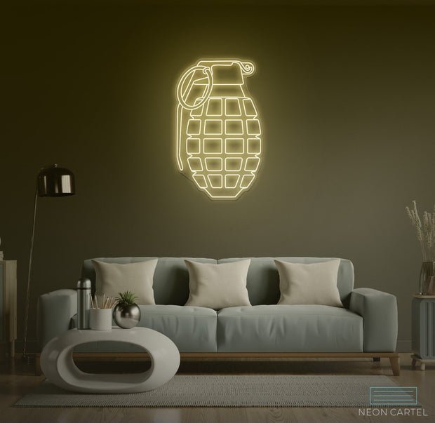 Grenade Neon LED Sign