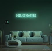 Milkshakes Neon LED Sign