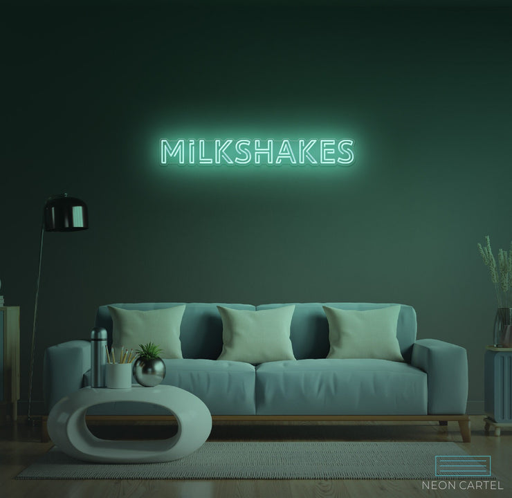 Milkshakes Neon LED Sign