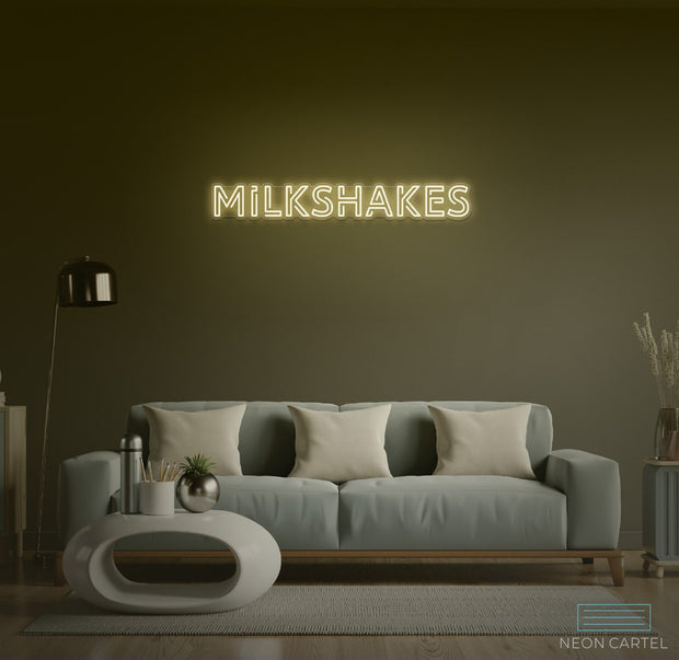 Milkshakes Neon LED Sign