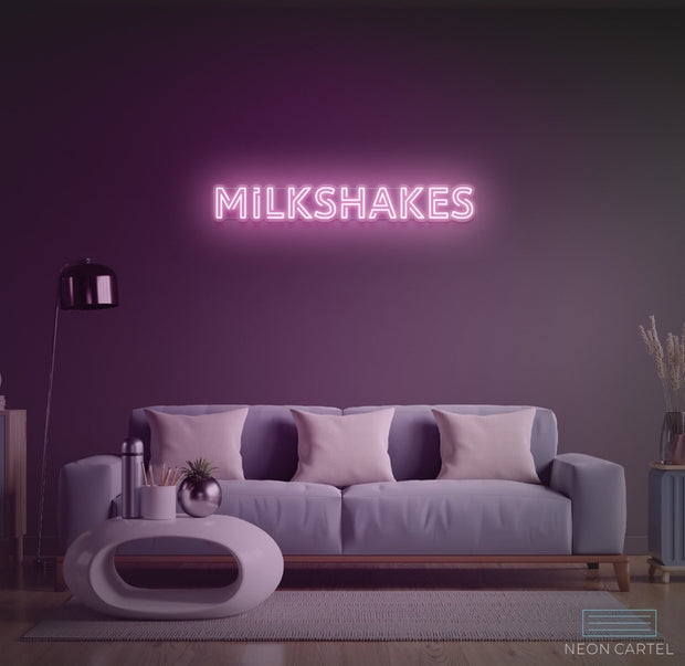 Milkshakes Neon LED Sign