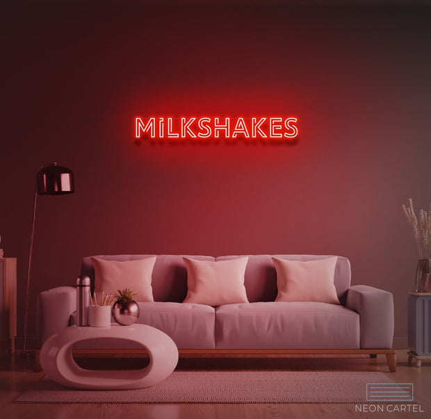 Milkshakes Neon LED Sign