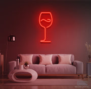 Wine Glas Neon LED Sign