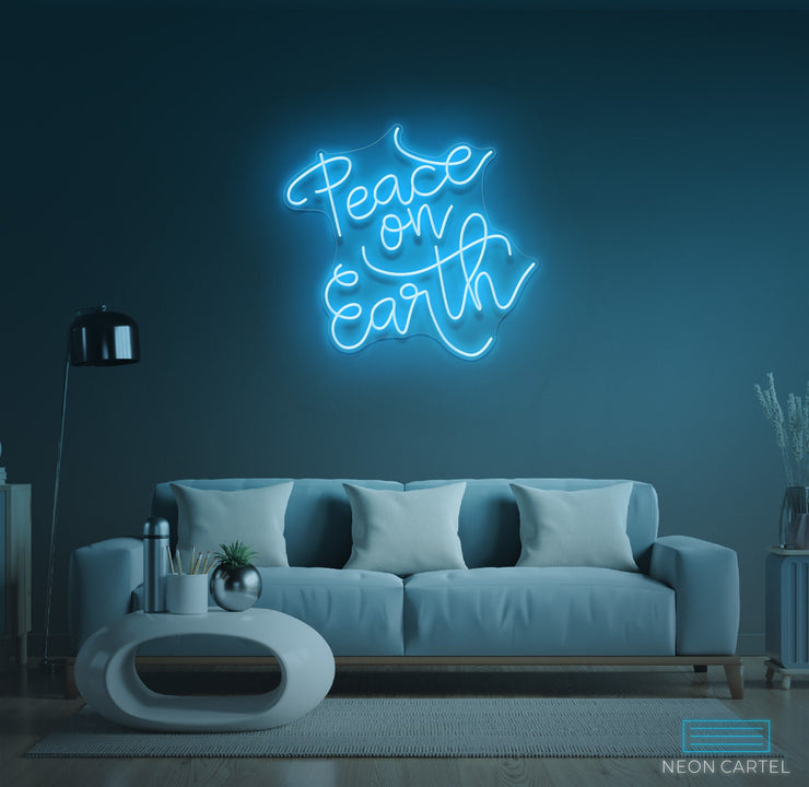 Peace On Earth Neon LED Sign