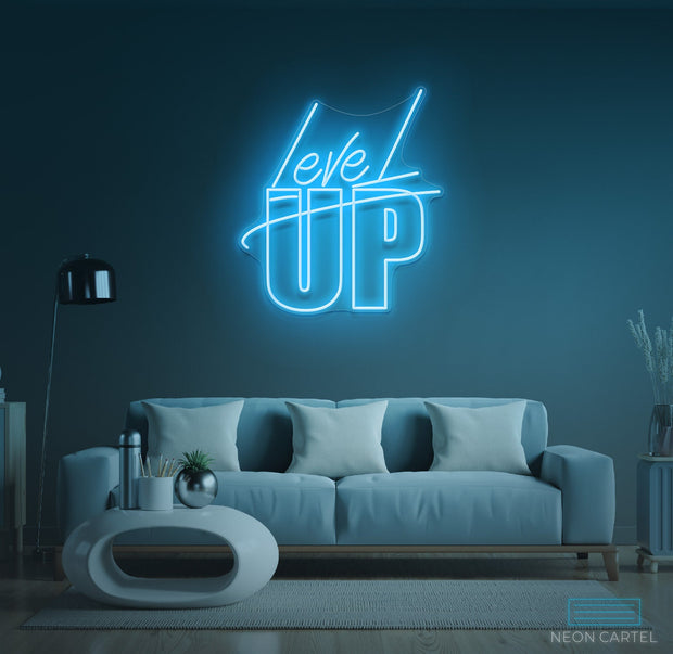 Level Up Neon LED Sign