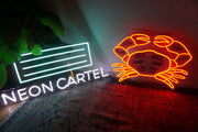 Crab Neon LED Sign