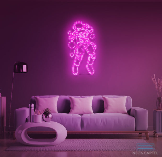 Astronaut Space Neon LED Sign