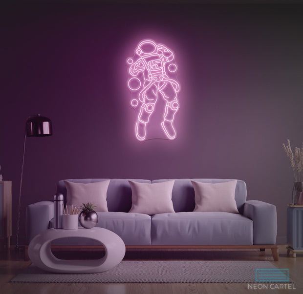 Astronaut Space Neon LED Sign