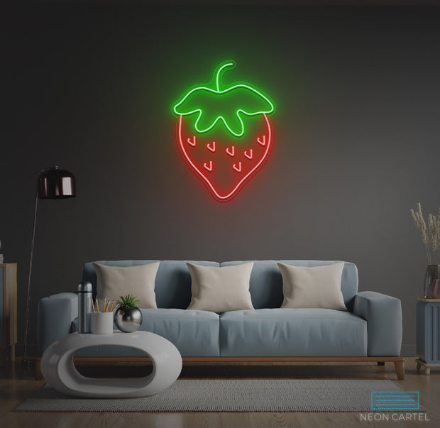 Strawberry Neon LED Sign