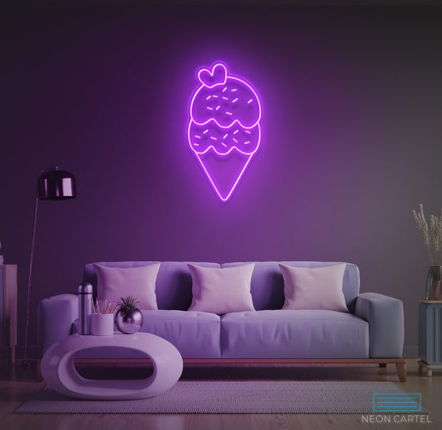 Ice Cream Neon LED Sign