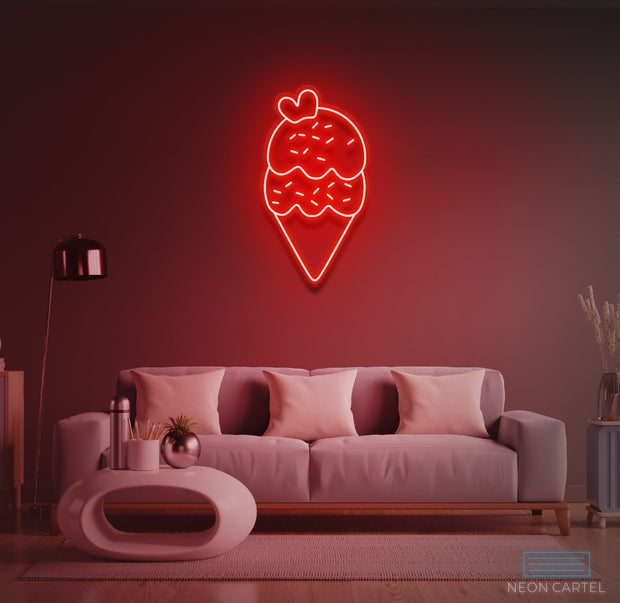 Ice Cream Neon LED Sign