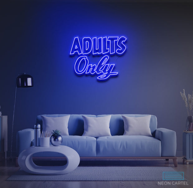 Adults Only Neon LED Sign