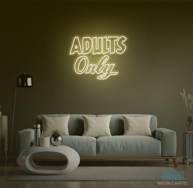 Adults Only Neon LED Sign