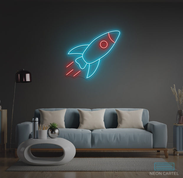 Rocket Neon LED Sign